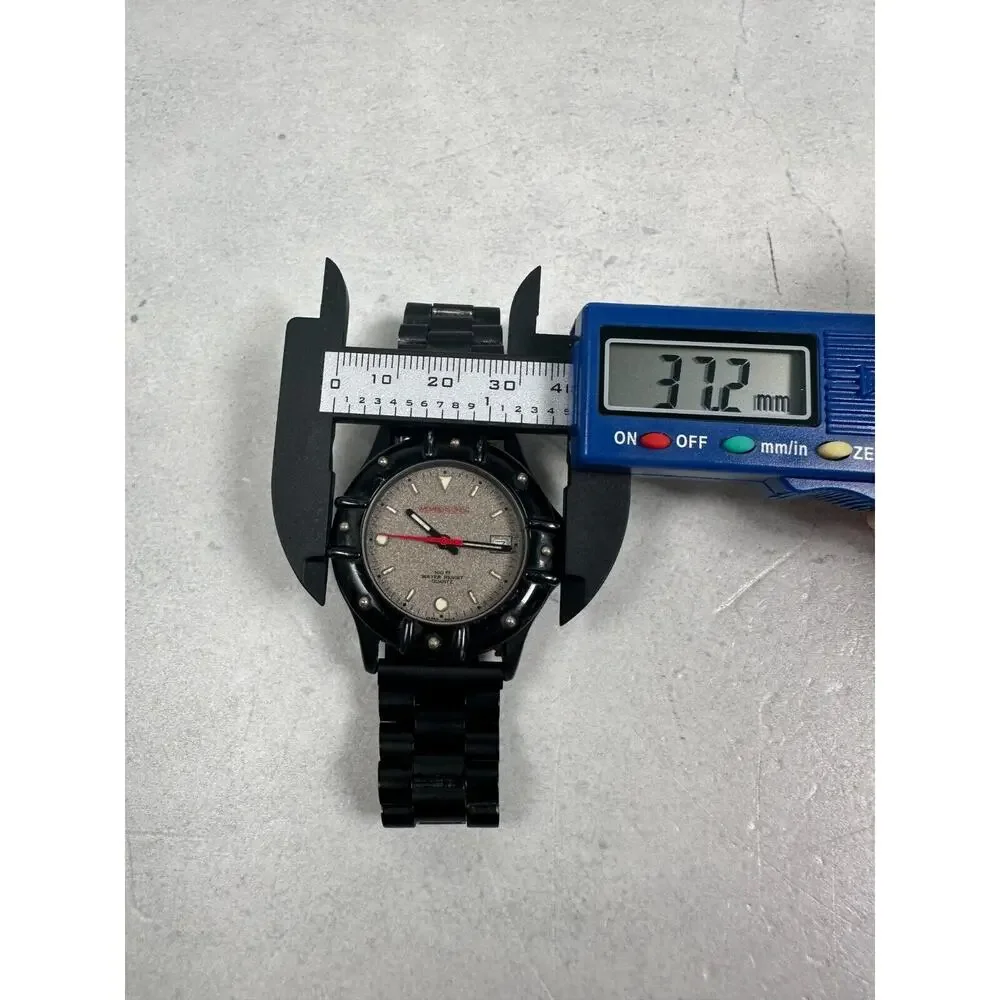 Members Only Watch Mens 37mm Black Date Rotating Bezel 7